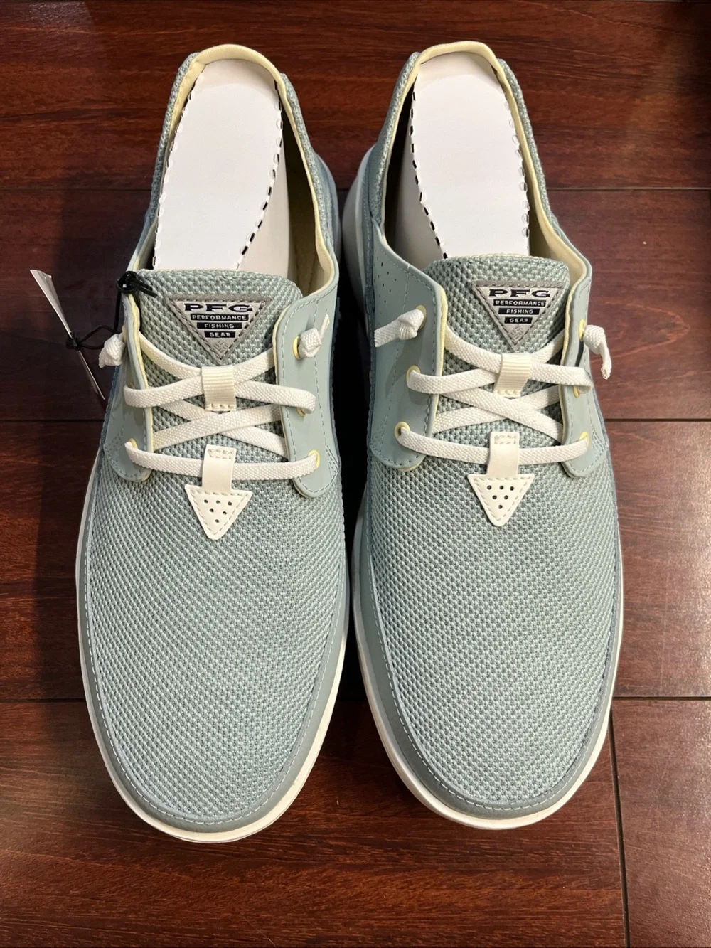 Mens 11 Columbia Boatside Breathe Relaxed PFG  Shoe Slip On Blue Mesh Fishing